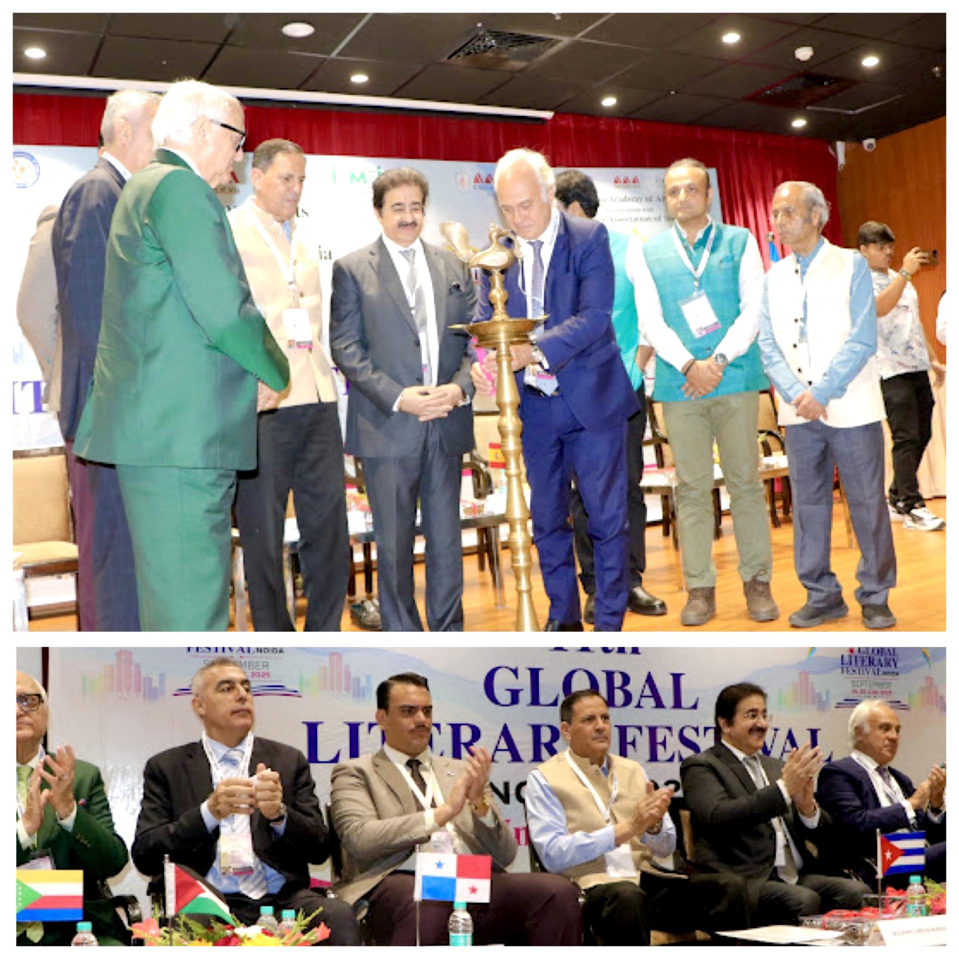 Great Grand Inauguration of 11th Global Literary Festival Noida 2025 at Marwah Studios