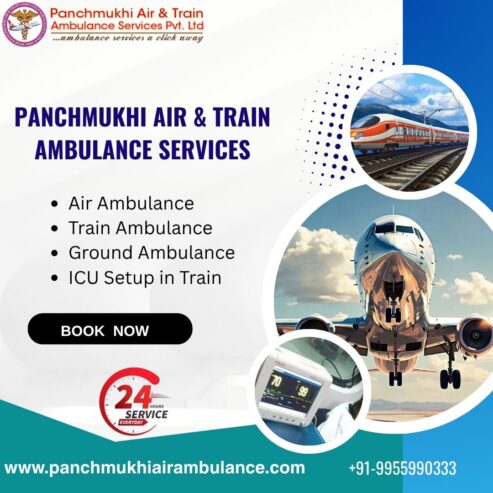 Get an Air Ambulance with an Excellent Medical Support from Kolkata by Panchmukhi