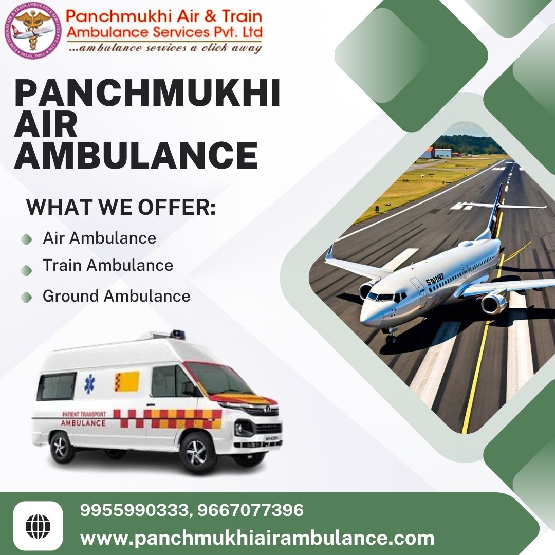 Always Hire at Minimum Fare Panchmukhi Air Ambulance in Raipur