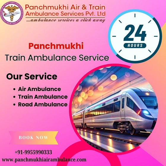 Pick Panchmukhi Train Ambulance Service in Kharagpur with Hassle-Free Healthcare Facility