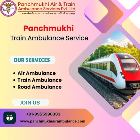 Book Panchmukhi Train Ambulance Service in Kanpur with Advanced Medical Equipment