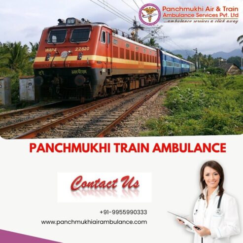 Train Ambulance from Ranchi with Skilled Medical Staff by Panchmukhi
