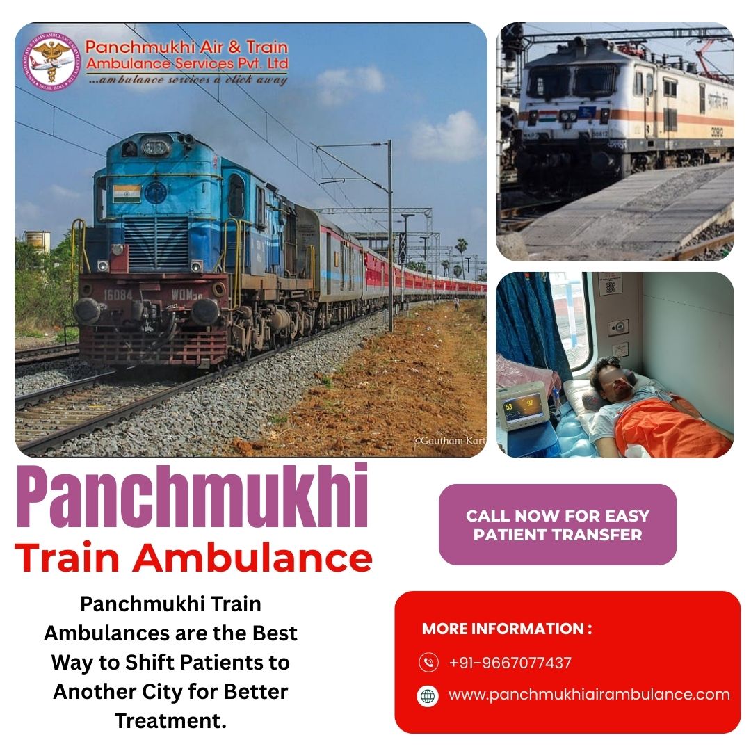 Train Ambulance in Patna with Expert Medical Group