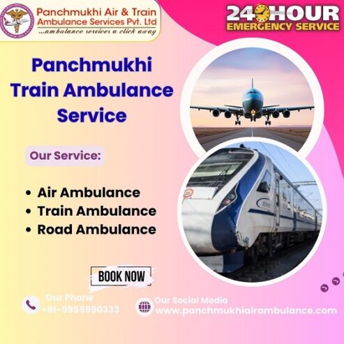 Hire Panchmukhi Train Ambulance Service in Vijayawada for Splendid Medical Device