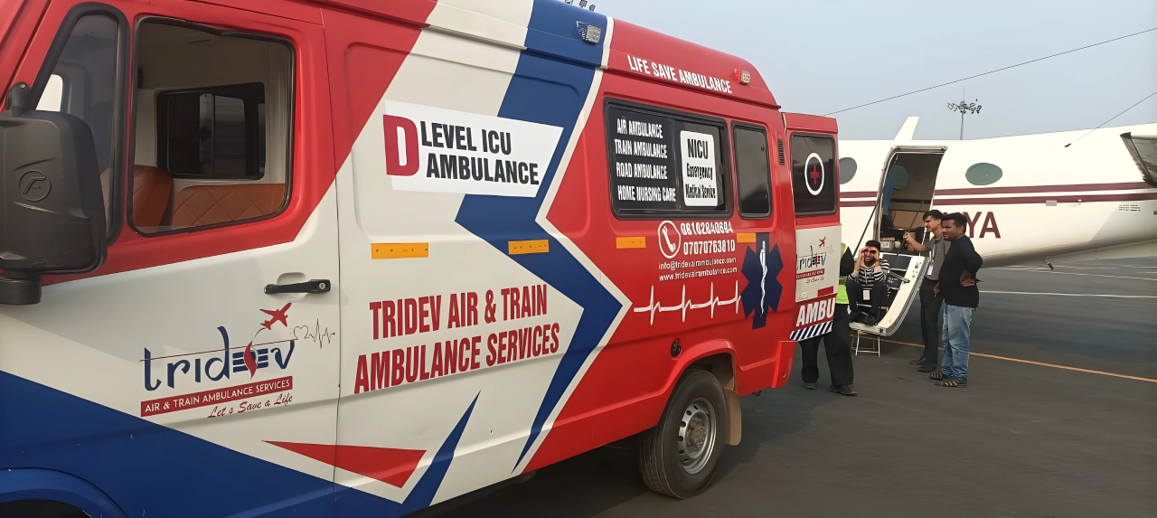 Just Switch! Tridev Air Ambulance Services In Patna in any case all day and night
