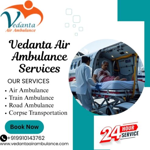 Now get a convenient air ambulance service in Bangalore with Vedanta