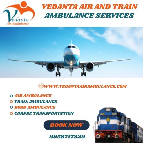 Vedanta Air Ambulance Service in Mumbai Monitors Health Condition