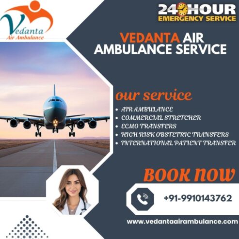 Vedanta Air Ambulance in Patna Has the City’s Top Doctors On Hand to Treat Patients