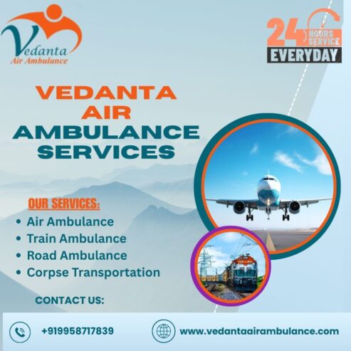 Flexible Transfers via Vedanta Air Ambulance Service in Delhi