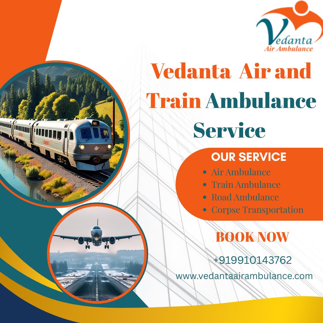 Take advantage of the Vedanta Train Ambulance Service in Durgapur with its high-tech medical facilities