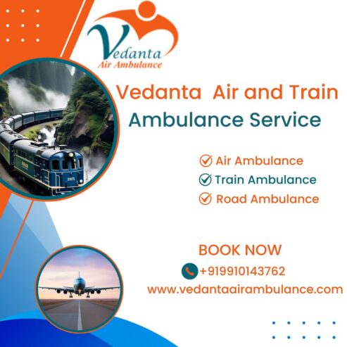 Vedanta Train Ambulance in Malda Town—24/7 Uninterrupted Modern Medical Care