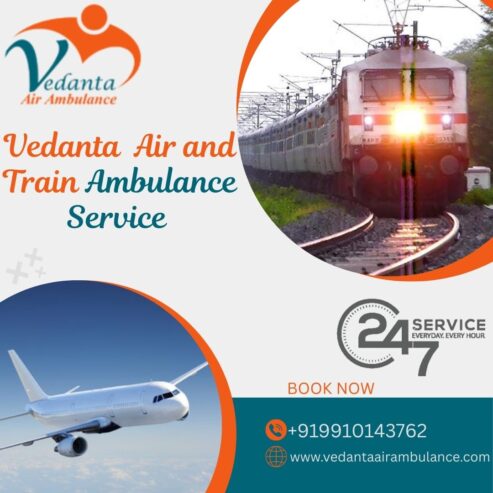 Vedanta Train Ambulance Service in Jammu Offers Affordable Train Ambulance with Advanced Care