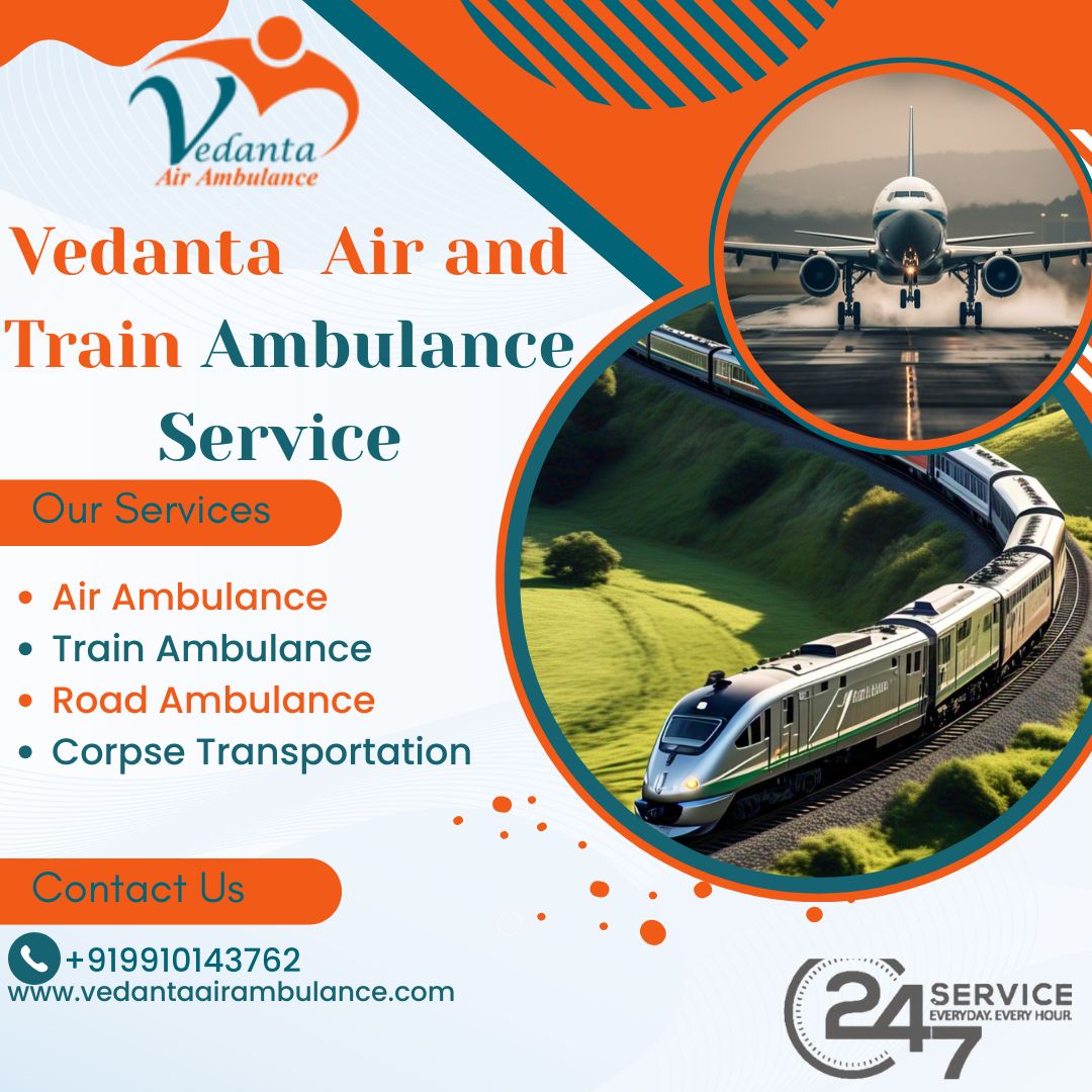 Vedanta Train Ambulance is known for its efficient and safe patient transfer services in Jammu