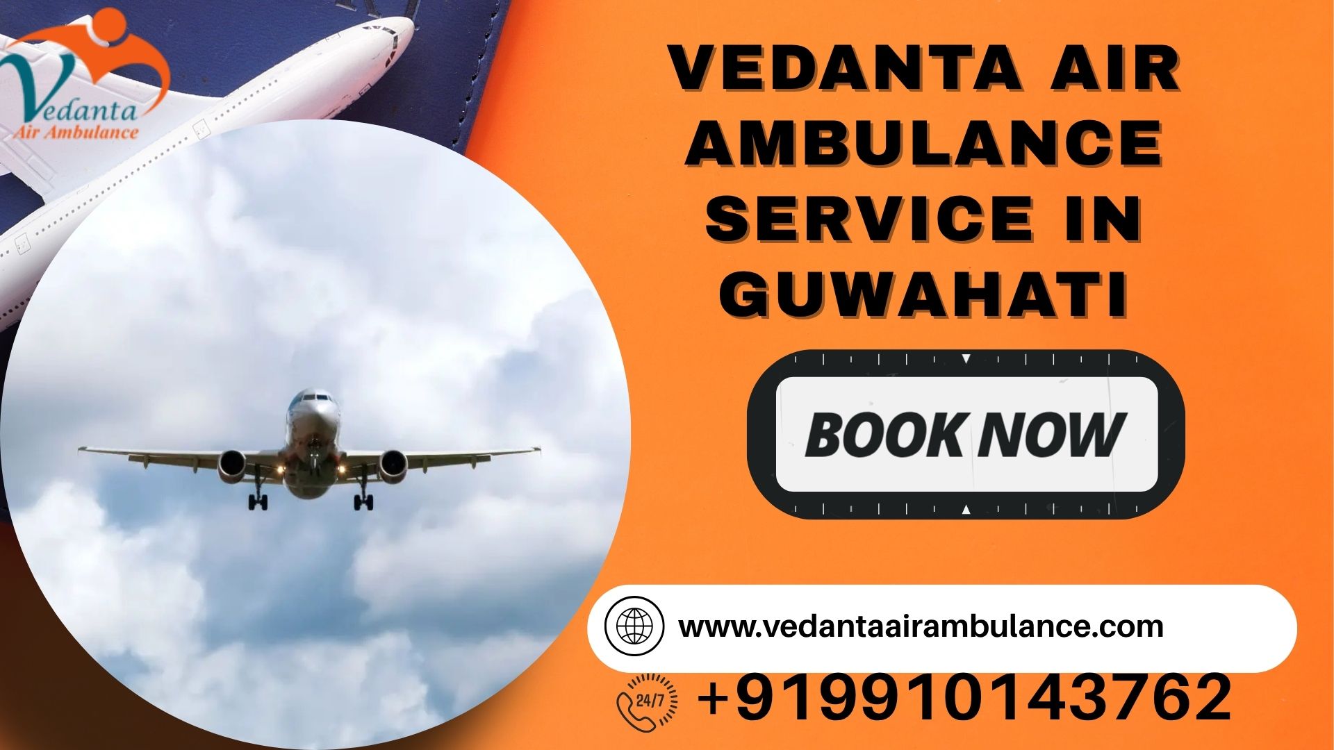 Vedanta Air Ambulance in Guwahati Is Available To Patients on Time