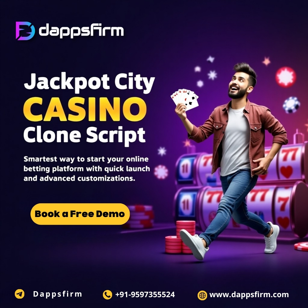 Jackpot City Casino Clone Script – Customizable, Secure, and Ready for Deployment!