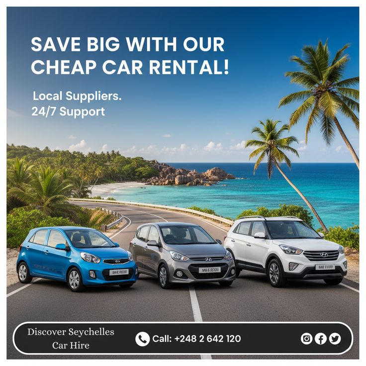 Online car hire Seychelles