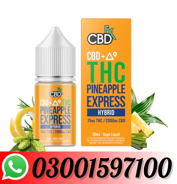 CBD+ ∆9 THC Vape Juice: Pineapple Express – Hybrid In Pakistan-03001597100