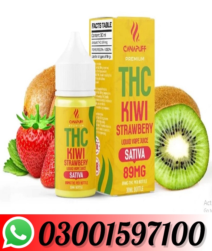 THC Liquid 89mg – Kiwi Strawberry – 30ml In Lahore-03001597100