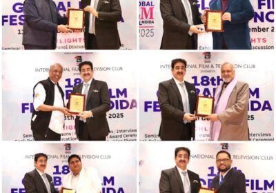 Dr.-Sandeep-Marwah-Honours-Eminent-Film-Industry-Leaders-at-the-18th-Global-Film-Festival-Noida-2025