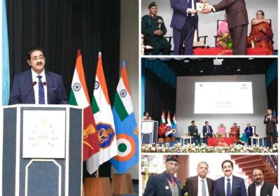 Indian-Armed-Forces-Honour-Dr.-Sandeep-Marwah-for-Films-on-Kargil-Veterans-Shaheeds-at-USI