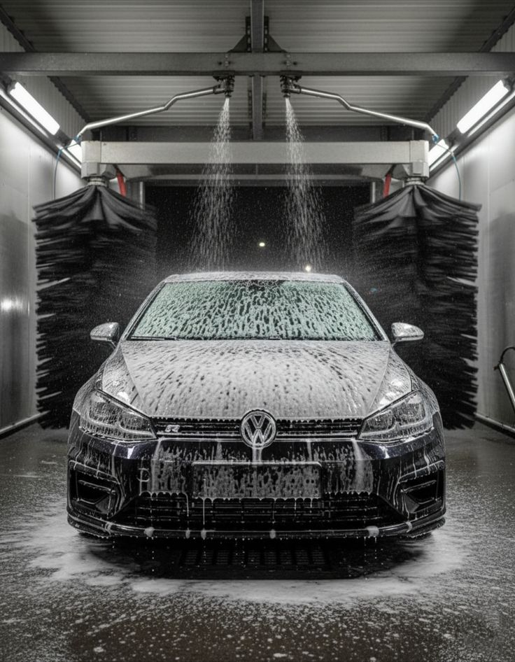 Tunnel lavage voiture
