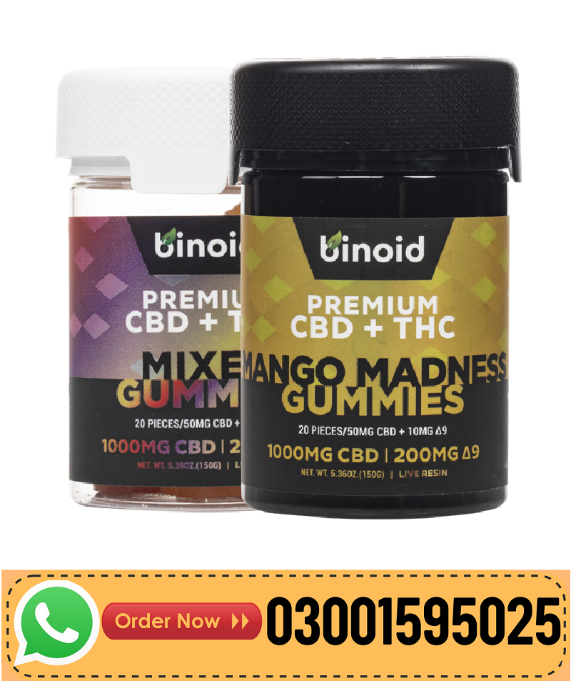 Binoid CBD + Delta-9 THC Gummies 1200mg In Pakistan-03001595025