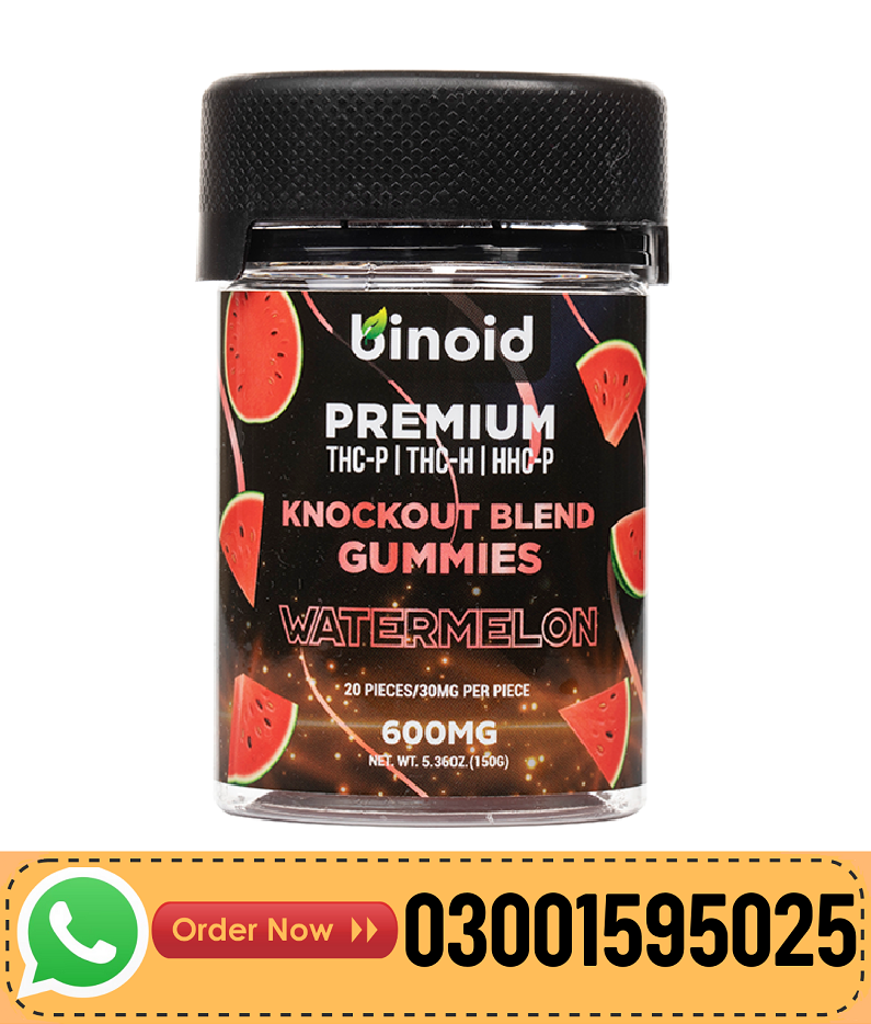 Binoid Knockout Blend Gummies 600mg In Pakistan-03001595025