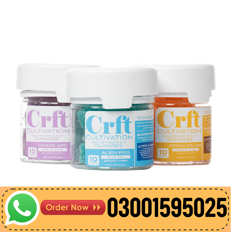 CRFT Cultivation Delta 9 THCP Gummies 100mg In Pakistan-03001595025