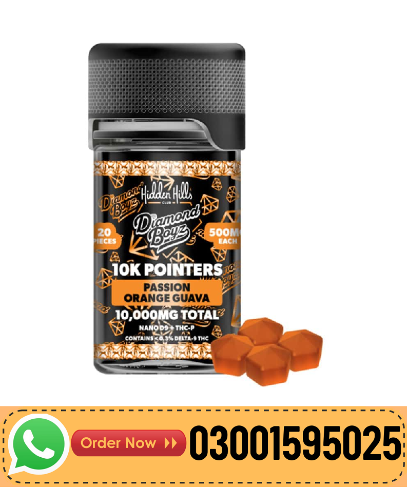 Hidden Hills Diamond Boyz 10K Pointers Gummies 10000mg In Pakistan-03001595025