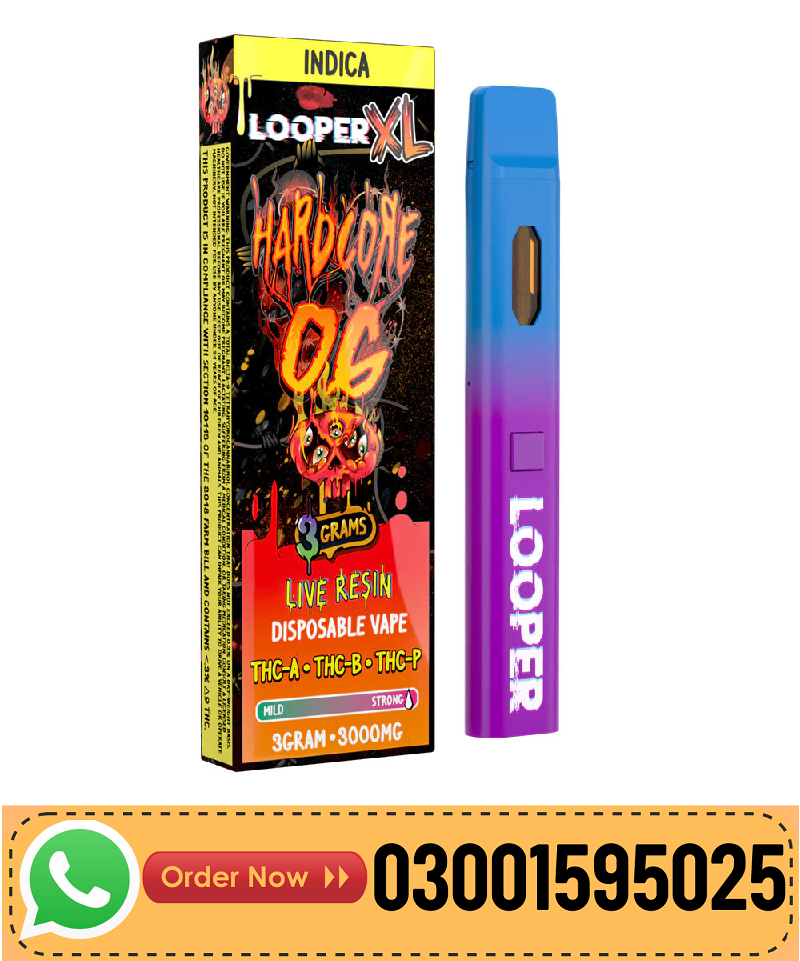 Looper XL Live Resin Disposable 3G In Pakistan-03001595025