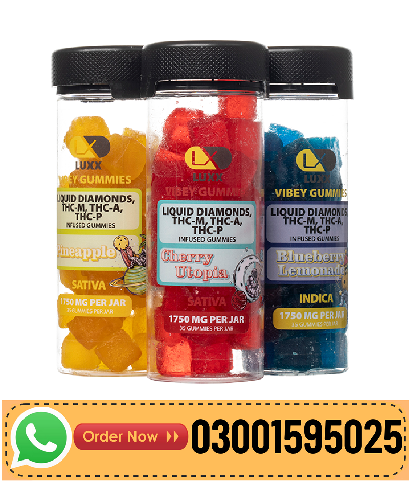 LUXX Vibey Liquid Diamonds Gummies 1750mg In Pakistan-03001595025
