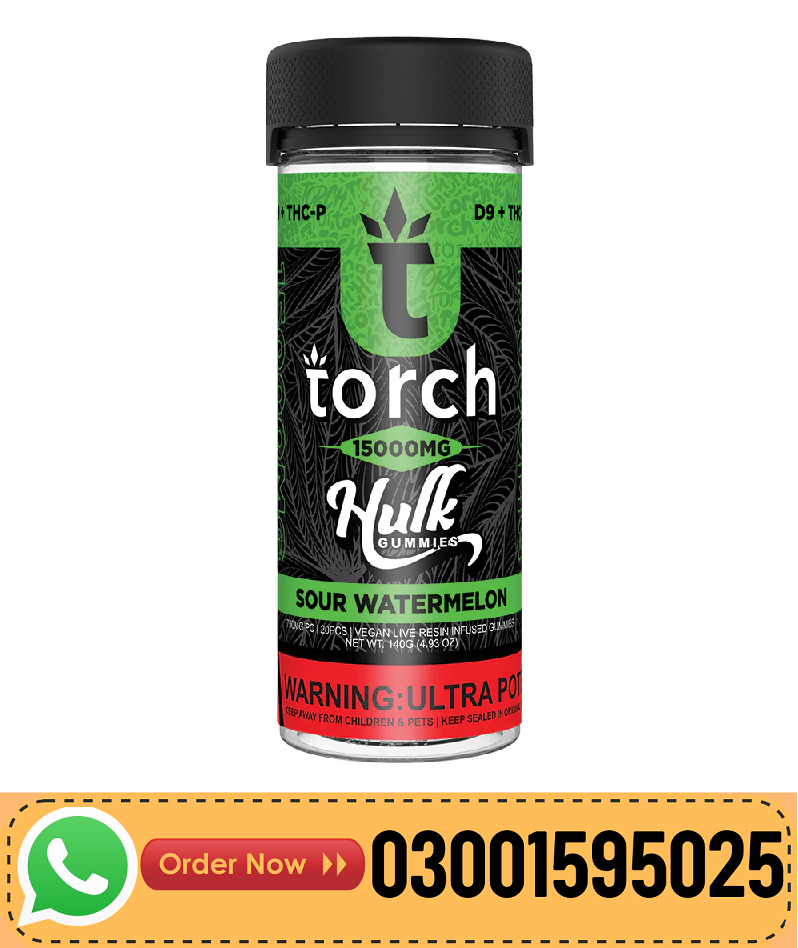 Torch Hulk Gummies 15000mg In Pakistan-03001595025