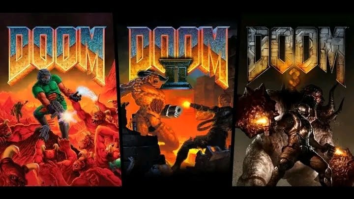 Doom 1,2 and 3 Laptop Desktop Computer Game.