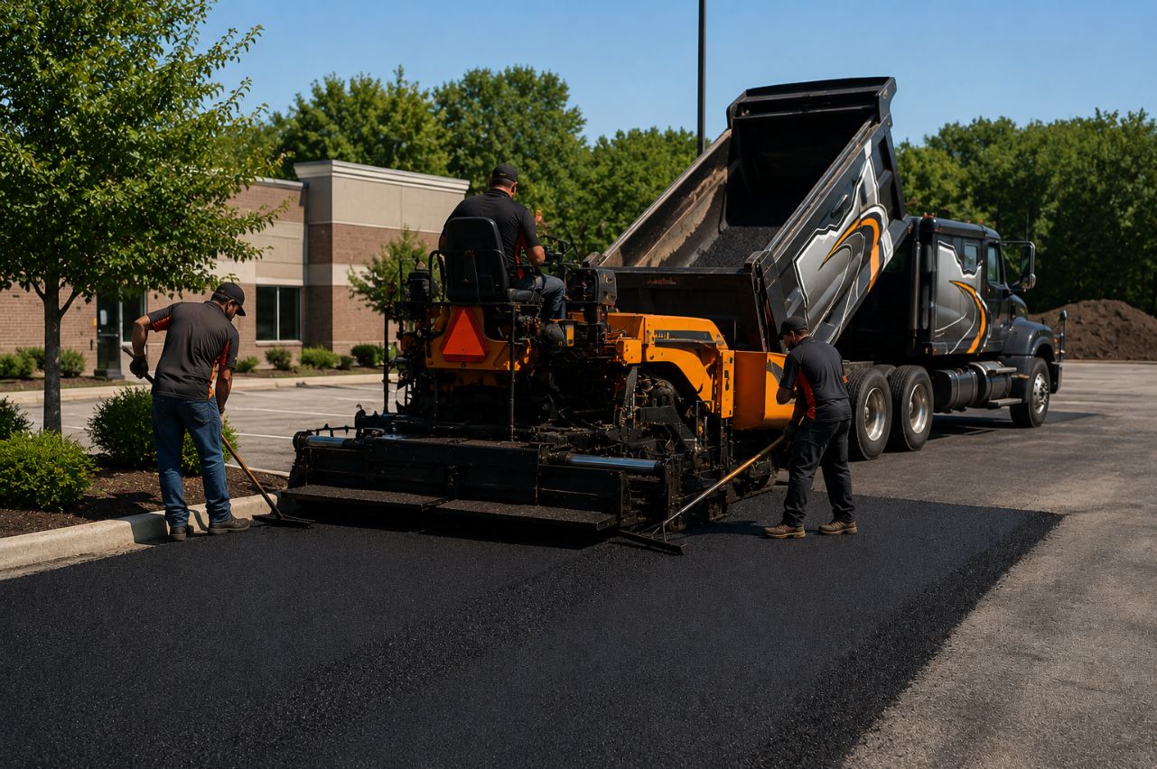 Parking Lot Paving in Columbus Ohio for Durable Commercial Pavement