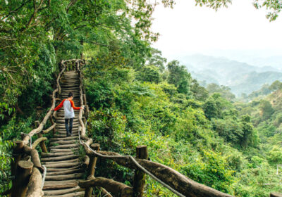 Woman-walking-on-wooden-staircase-at-Dakeng-Hiking-Trail-in-Taichung-Taiwan-1200×853-1