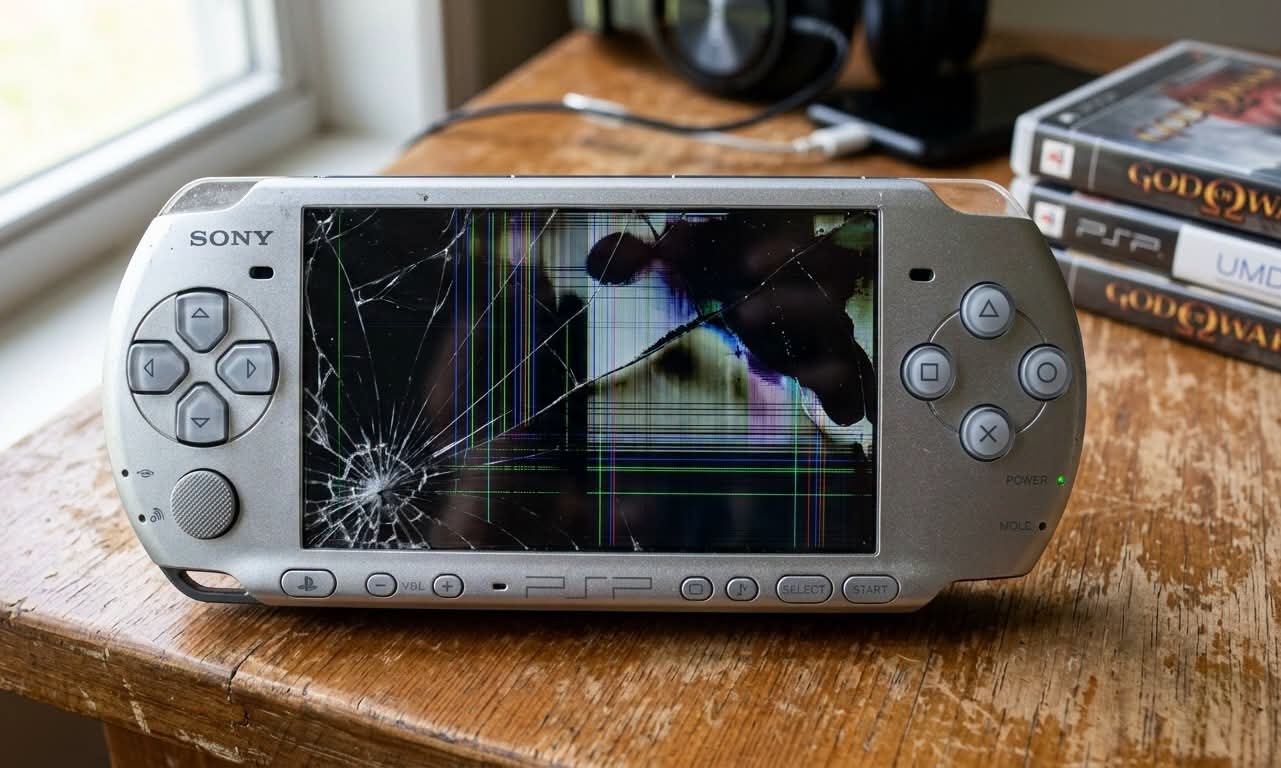 Replacement of broken PSP screen ksh 3900