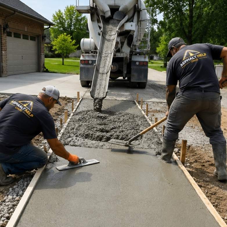 Concrete Contractors in Columbus Ohio for Sidewalks and Driveways