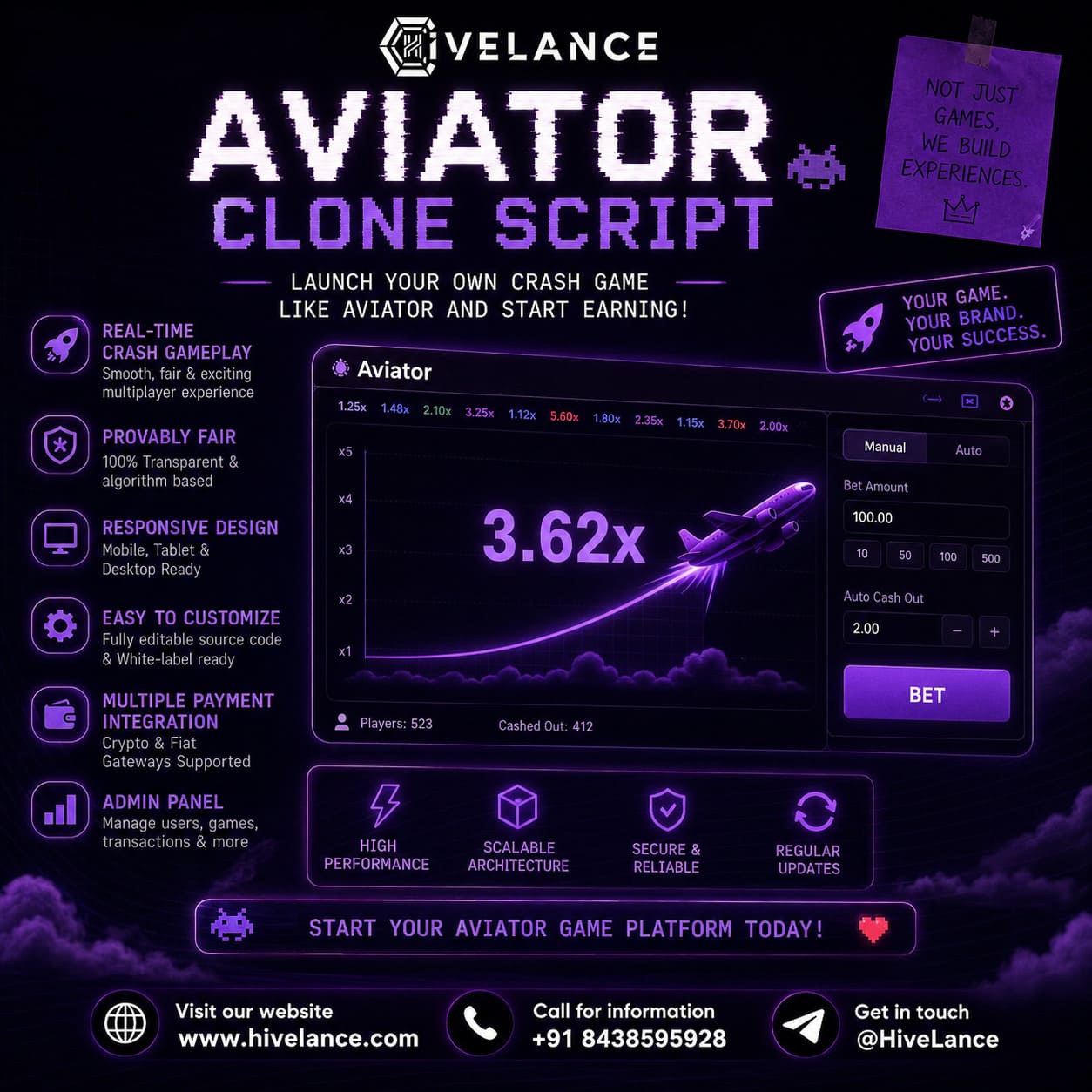 Aviator Clone Script Source Code – Full Documentation Included