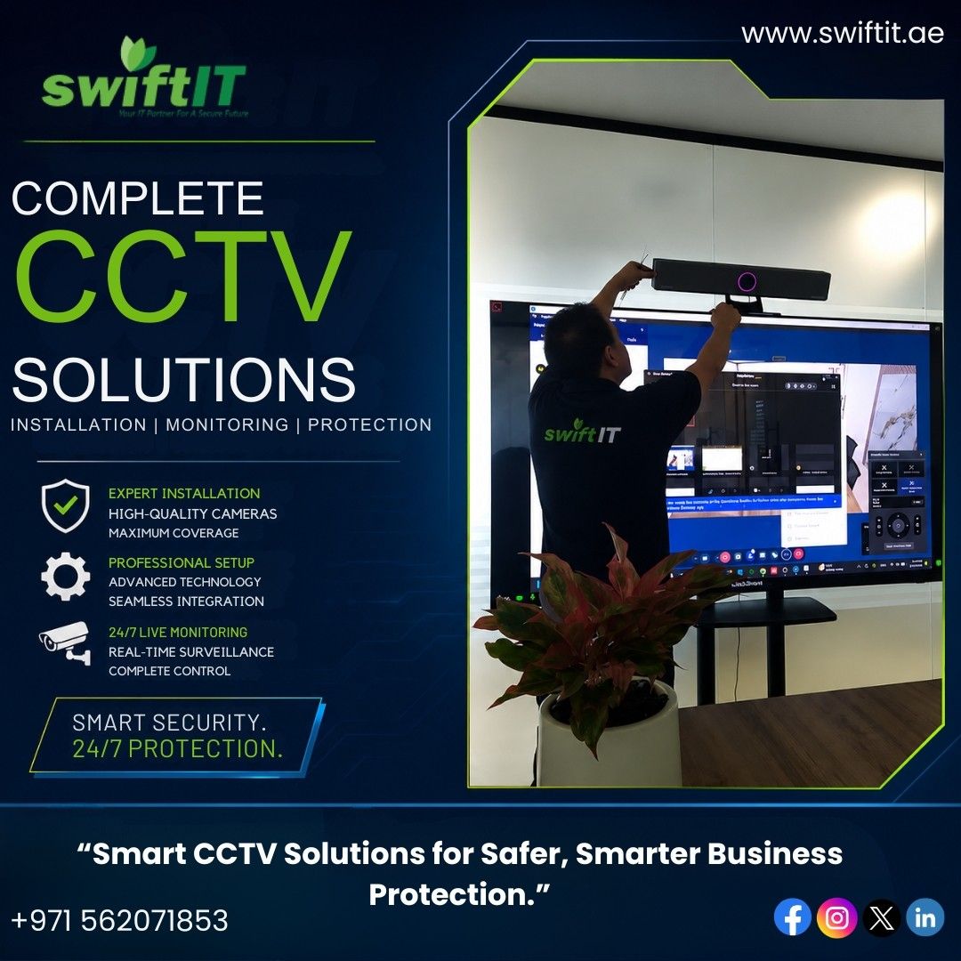 Trusted IT Maintenance & CCTV Solutions Company in Abu Dhabi – SwiftIT