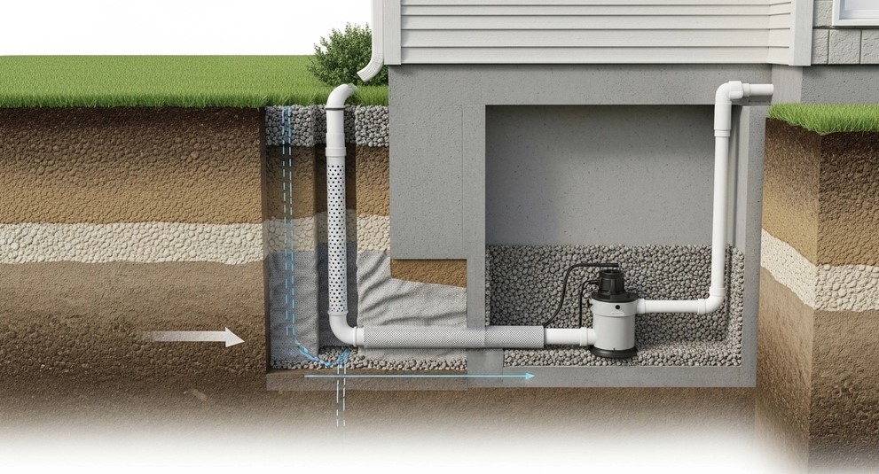AquaResist – Leaky Wet Damp Basement Waterproofing, Drain Works, Underpinning