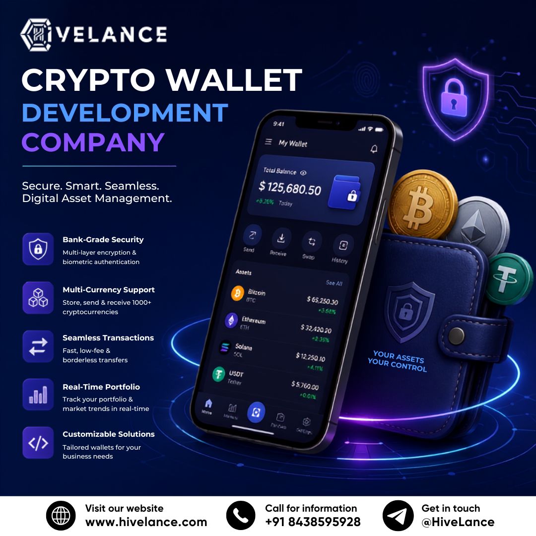 Build Secure Digital Asset Platforms with a Trusted Crypto Wallet Development Company